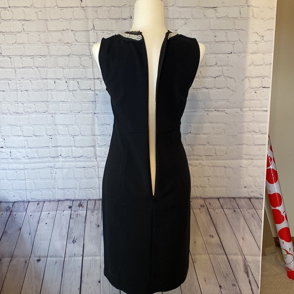 NEW Gorgeous Loft “Little Black Dress” w 3 rows of pearls around the neck NWT - Picture 5 of 8